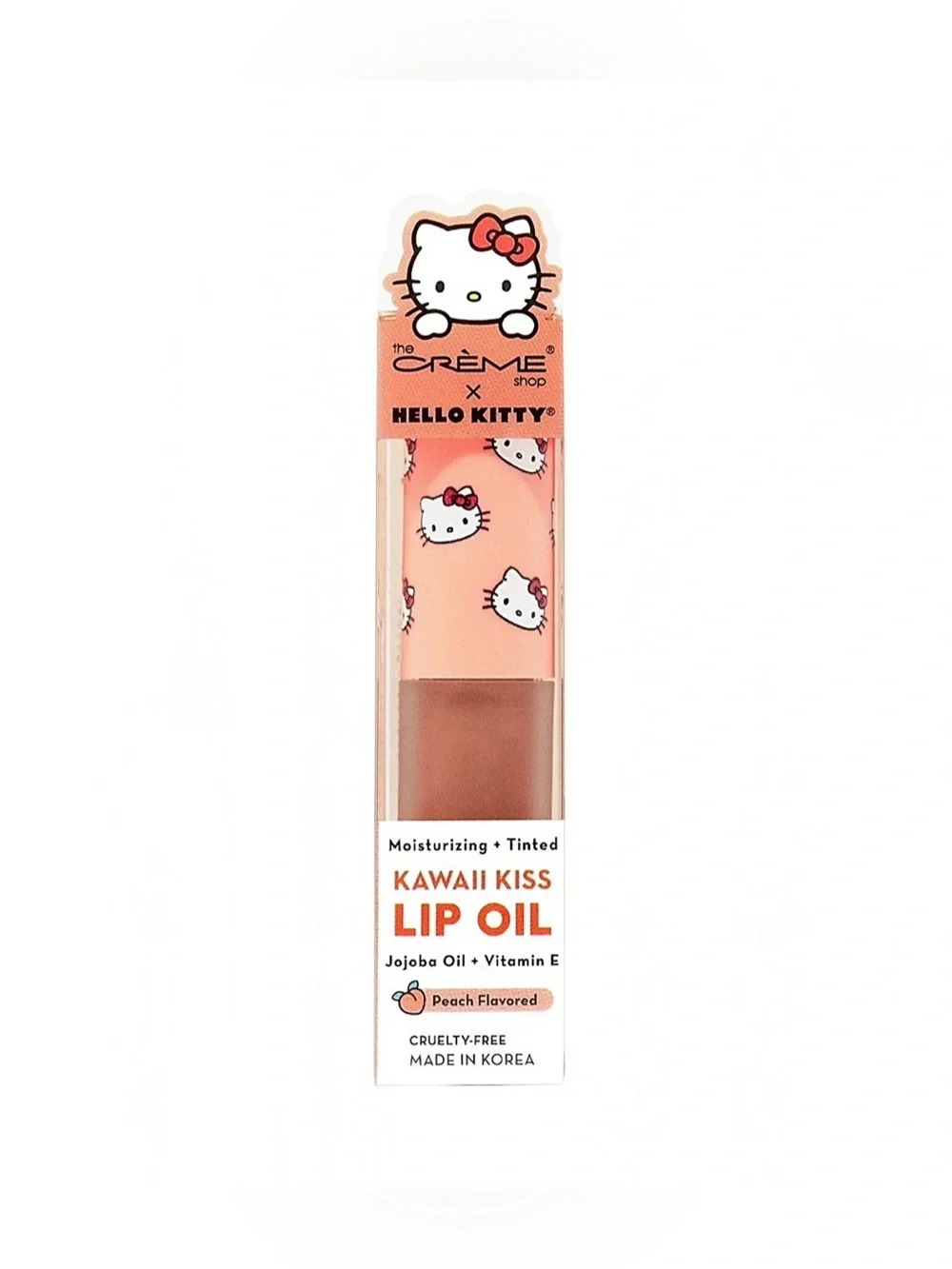 NWT The Crème Shop x Hello Kitty Kawaii Kiss Lip Oil in “Peach”